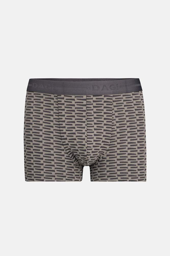 Antrasıt 5210 Desenli Pamuk Boxer