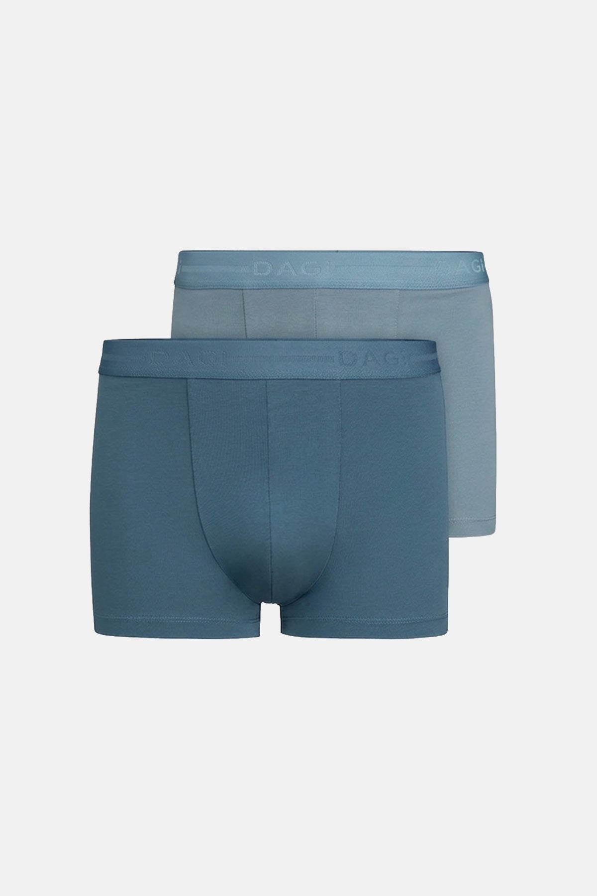 Mavi 2'li Desenli Pamuk Boxer