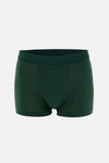Koyu Yeşil 5210 2'li Desenli Pamuk Boxer