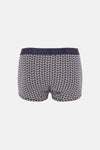 BUZ MAVİSİ-FÜME 4210 3'lü Desenli Micro Modal Boxer