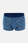 AÇIK INDİGO-LACİVERT 4210 3'lü Desenli Micro Modal Boxer