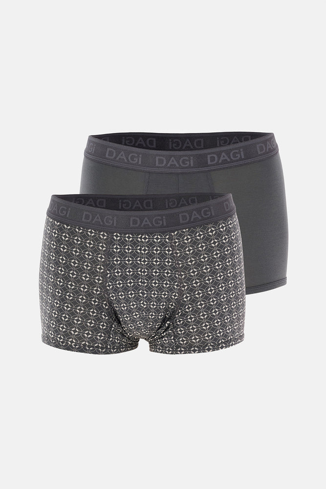 Antrasıt 4210 Desenli Micro Modal Boxer