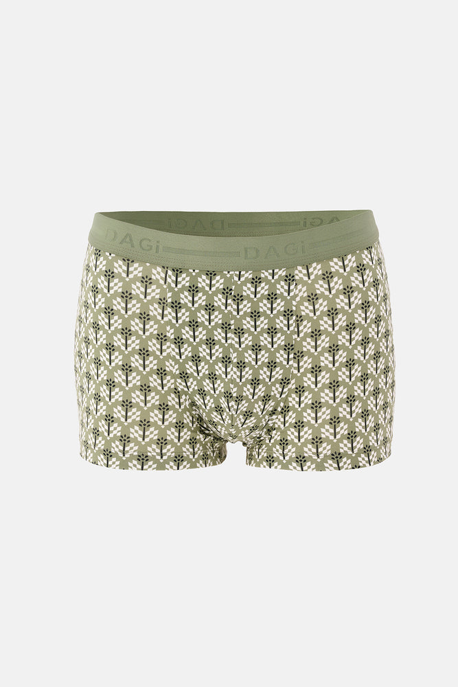 Haki 5210 Desenli Pamuk Boxer