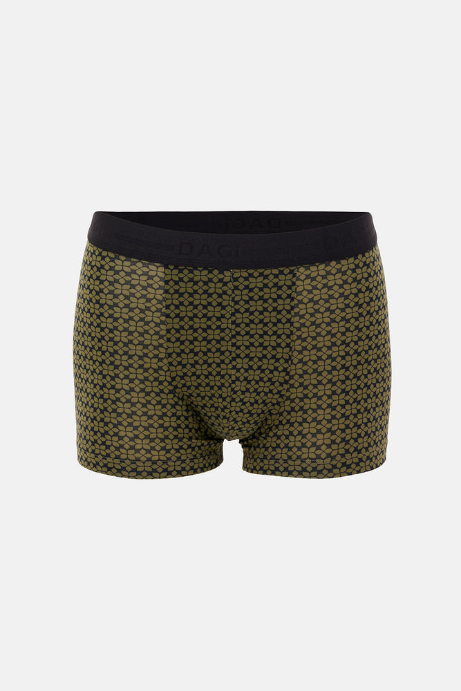 Haki 5210 Desenli Pamuk Boxer