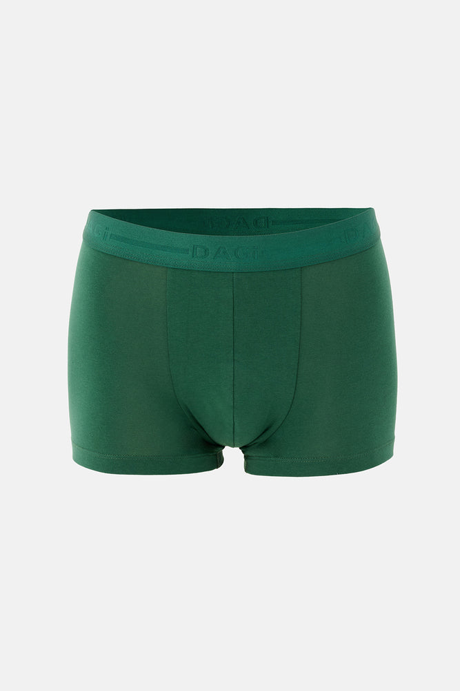 Koyu Yeşil 5210 Desenli Pamuk Boxer