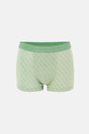 Yeşil 5210 2'li Desenli Pamuk Boxer