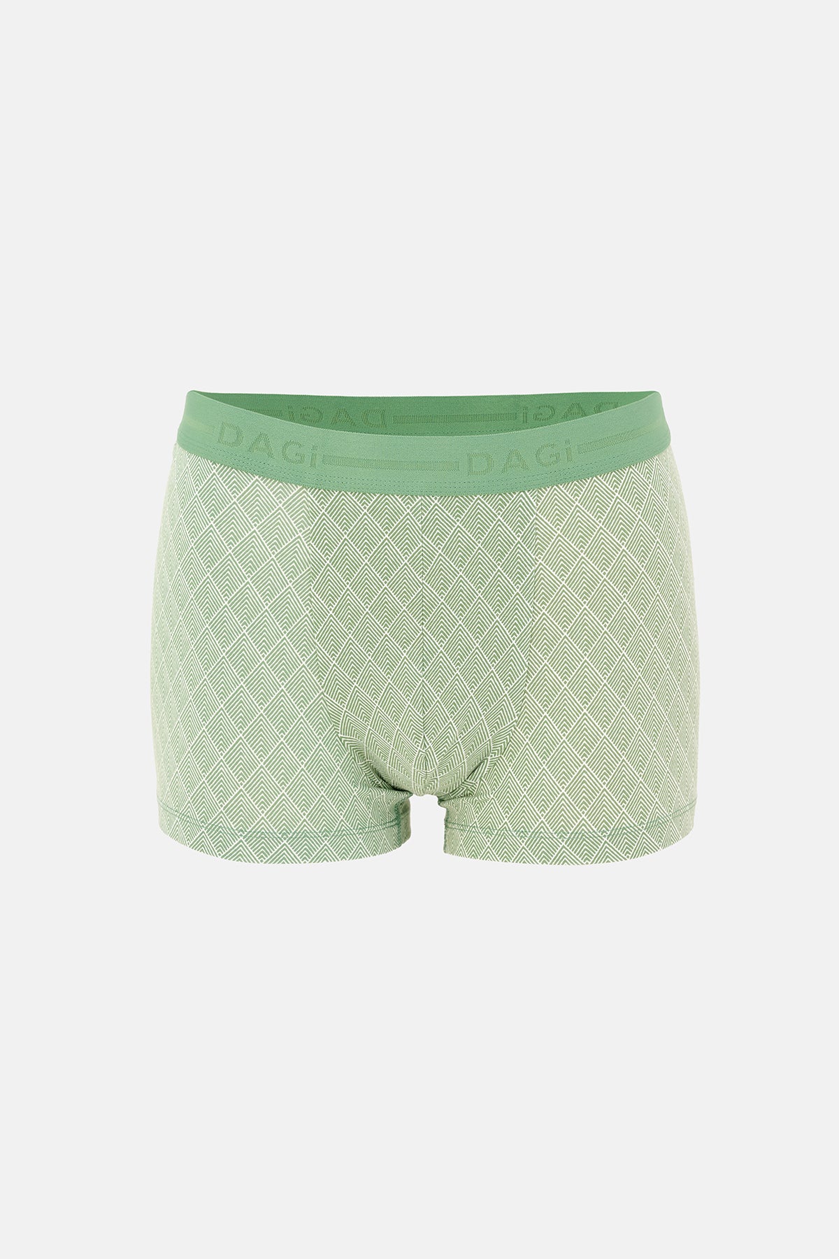 Yeşil 5210 2'li Desenli Pamuk Boxer