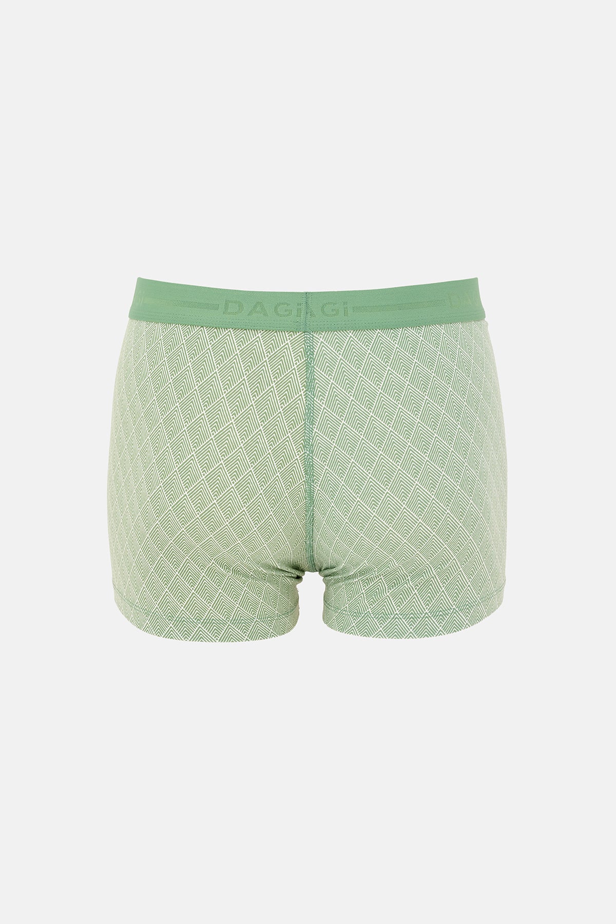 Yeşil 5210 2'li Desenli Pamuk Boxer