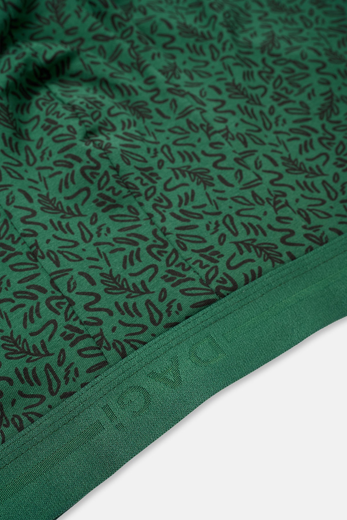 Koyu Yeşil 5210 2'li Desenli Pamuk Boxer