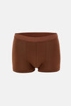 Kahverengi 5210 2'li Desenli Pamuk Boxer