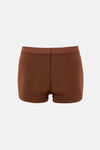 Kahverengi 5210 2'li Desenli Pamuk Boxer