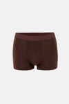 Kahverengi 5210 2'li Desenli Pamuk Boxer