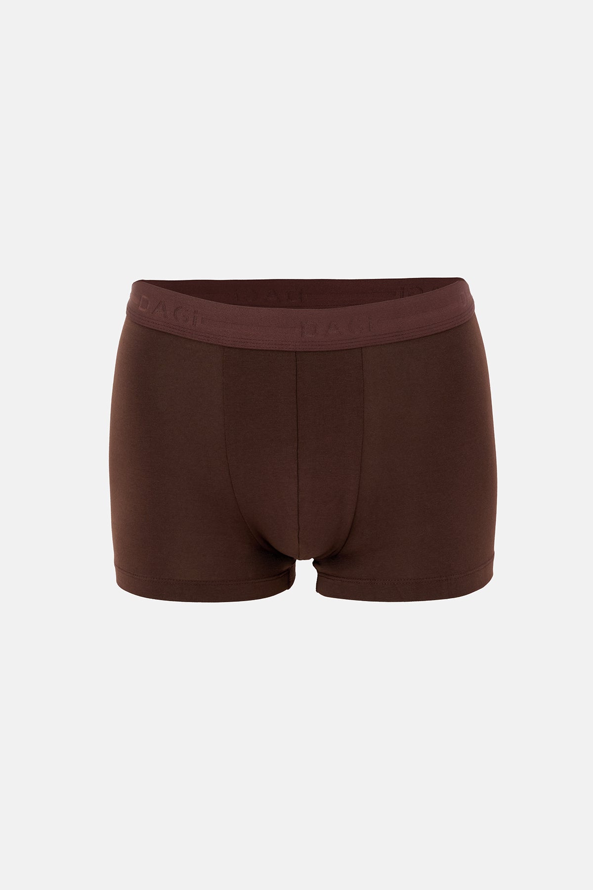 Kahverengi 5210 2'li Desenli Pamuk Boxer