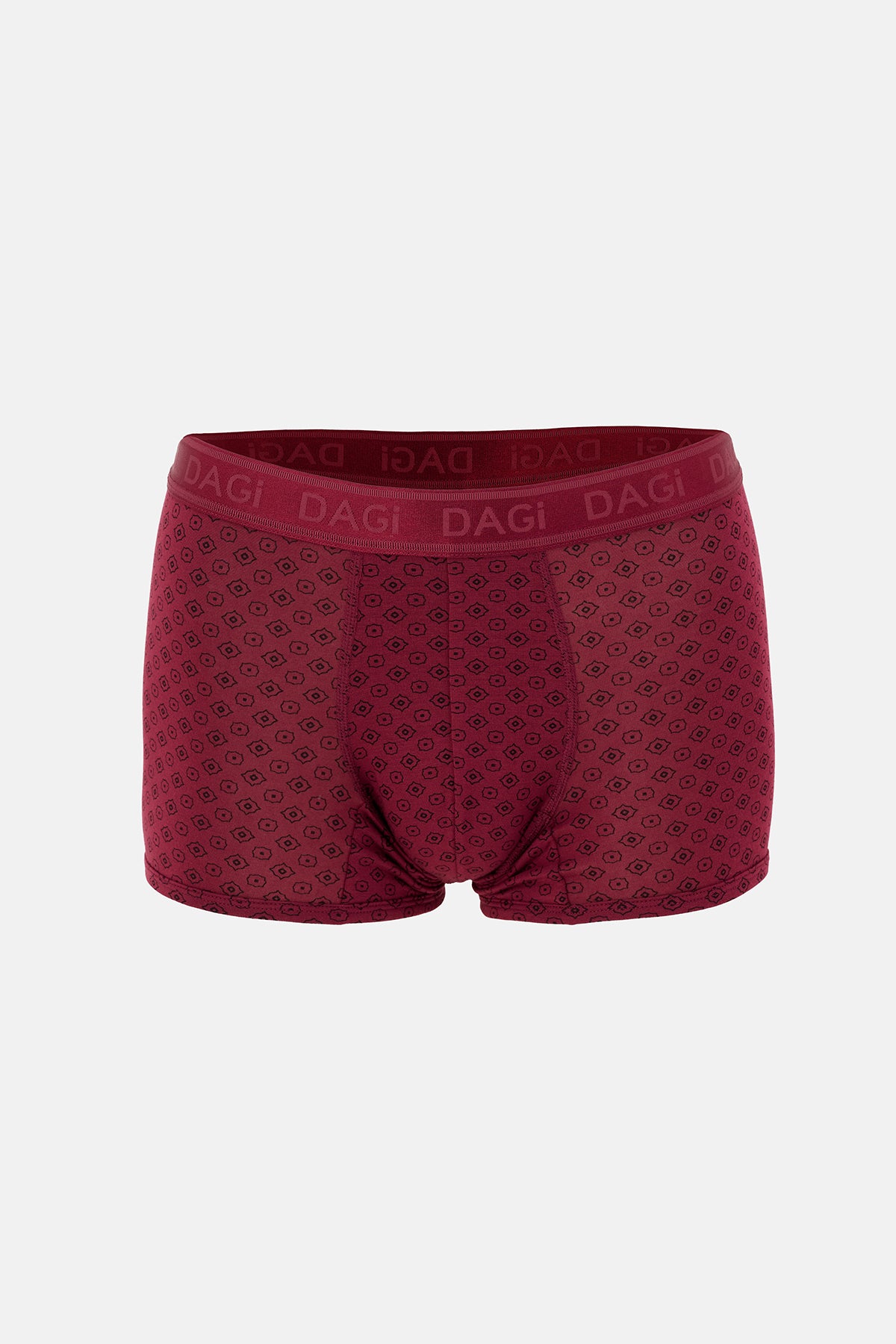 Bordo Desenli Micro Modal Boxer