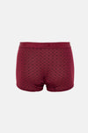 Bordo Desenli Micro Modal Boxer