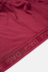 Bordo Düz Micro Modal Boxer