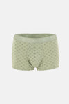 Ekru-Mint 3'lü Desenli Micro Modal Boxer