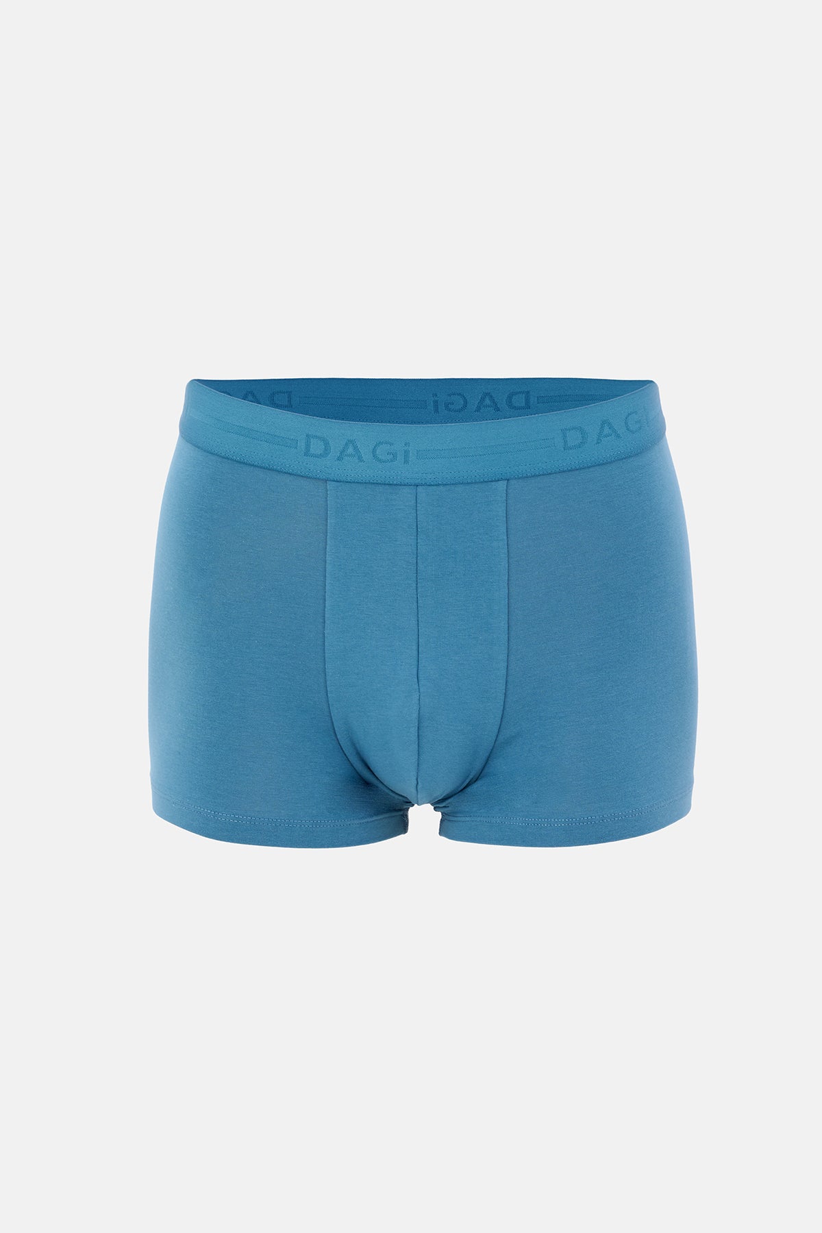 Gri-Mavi 3'lü Düz Pamuk Boxer