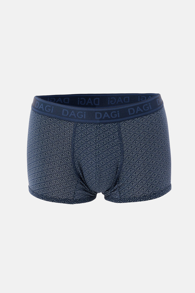 Lacivert Desenli Micro Modal Boxer