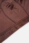 Kahverengi Desenli Micro Modal Boxer
