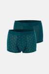 Petrol Yeşili Desenli Micro Modal Boxer