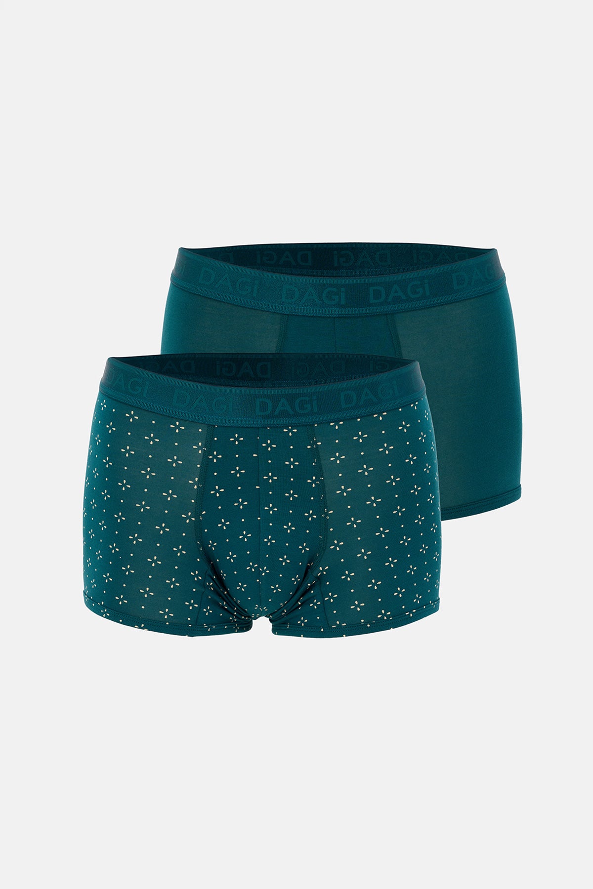 Petrol Yeşili Desenli Micro Modal Boxer