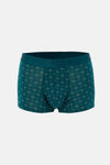 Petrol Yeşili Desenli Micro Modal Boxer