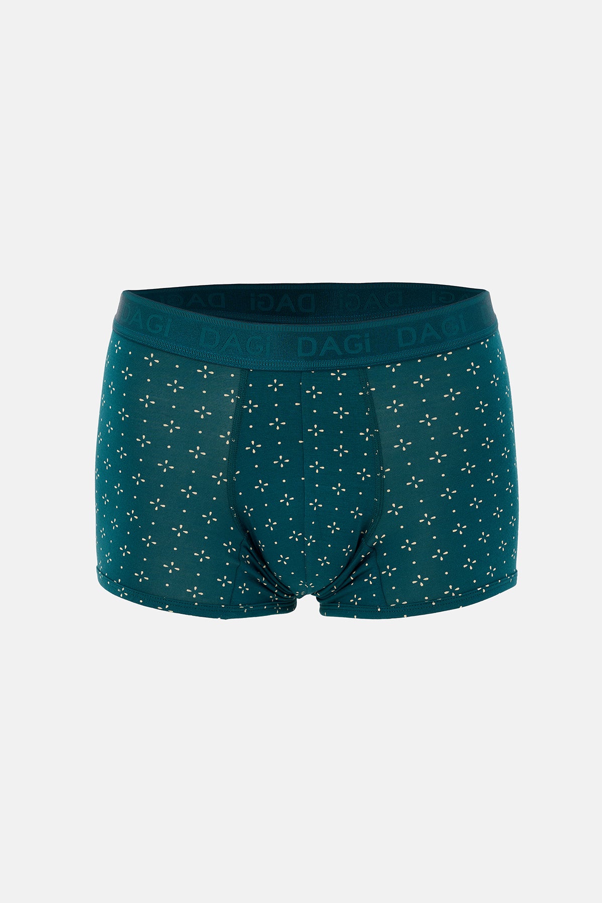 Petrol Yeşili Desenli Micro Modal Boxer