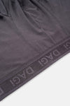 Antrasit-Siyah 3'lü Desenli Micro Modal Boxer