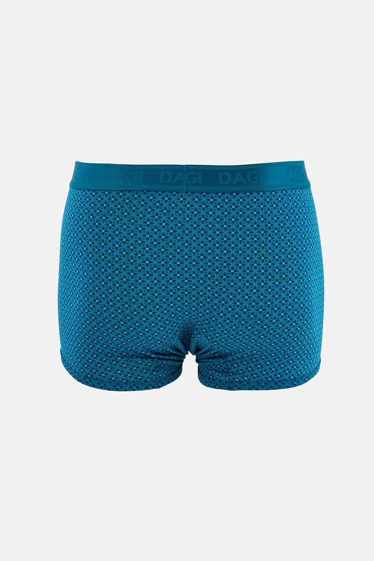 Lacivert-Mavi 3'lü Desenli Micro Modal Boxer