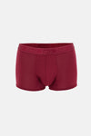 Bordo-Siyah 3'lü Desenli Micro Modal Boxer