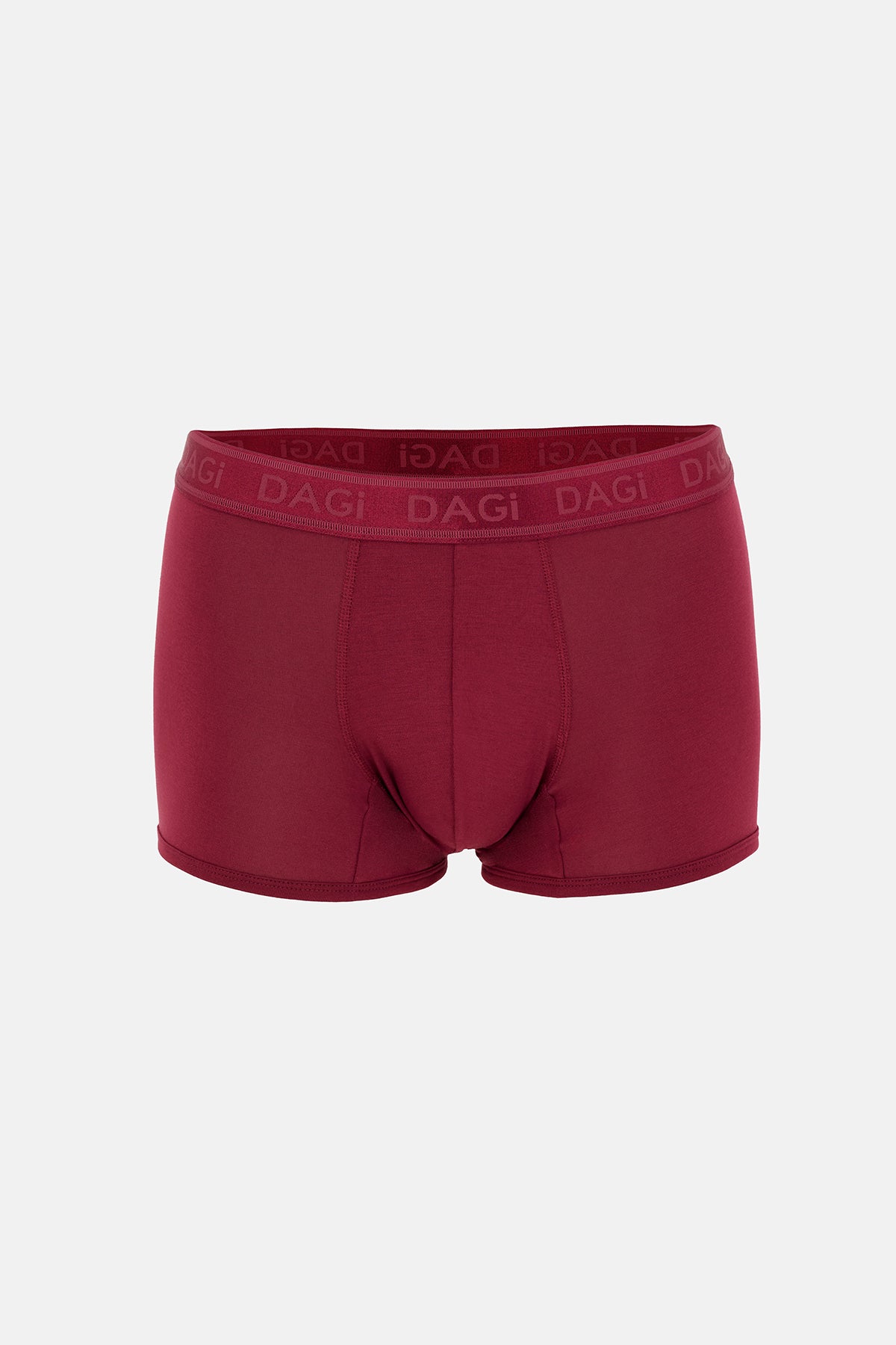 Bordo-Siyah 3'lü Desenli Micro Modal Boxer
