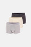 ANTRASİT-GRİ 3'lü Desenli Micro Modal Boxer