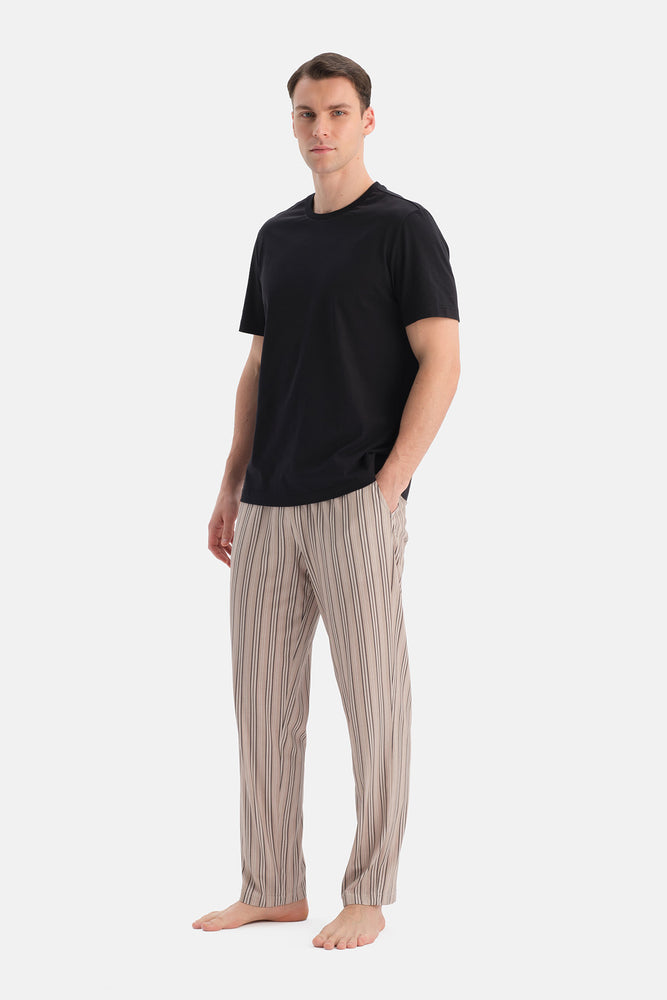 DESENLİ PAMUK MODAL ÖRME PANTOLON