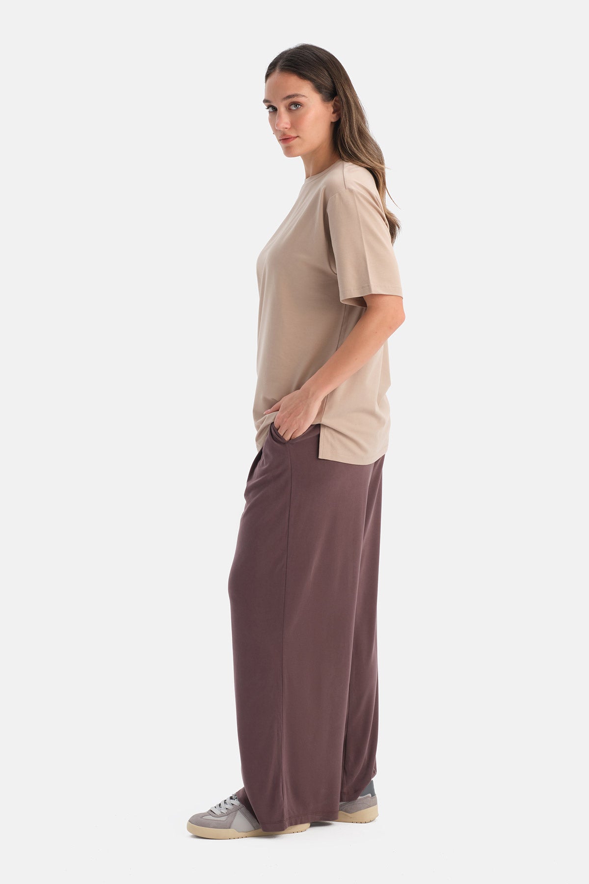 BİSİKLET YAKA OVERSIZE TİŞÖRT