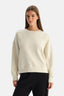 Ekru Dikiş Detaylı Sweatshirt