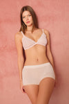 Pembe Dantel Detaylı Boyshort Külot
