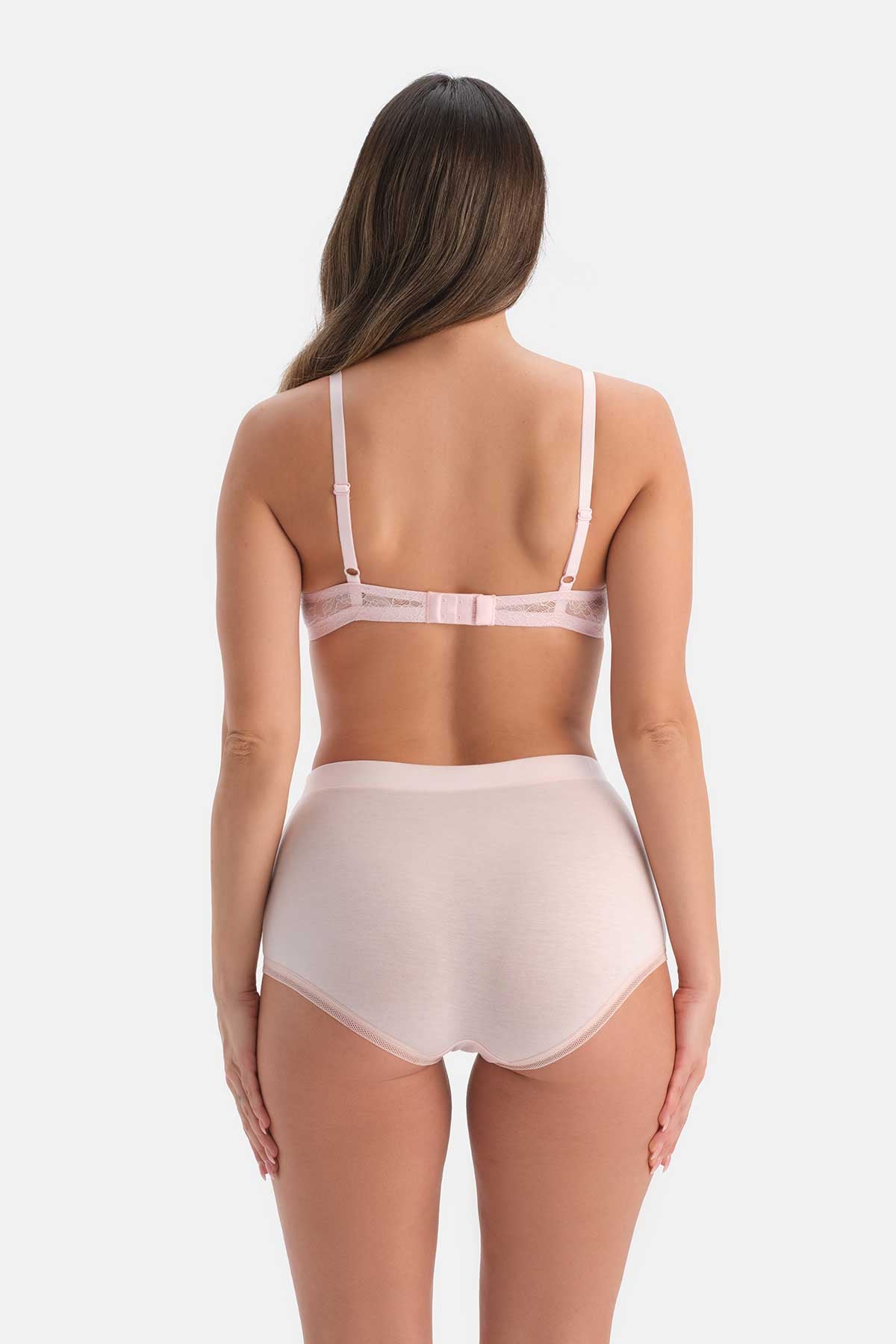 Pembe Dantel Detaylı Boyshort Külot