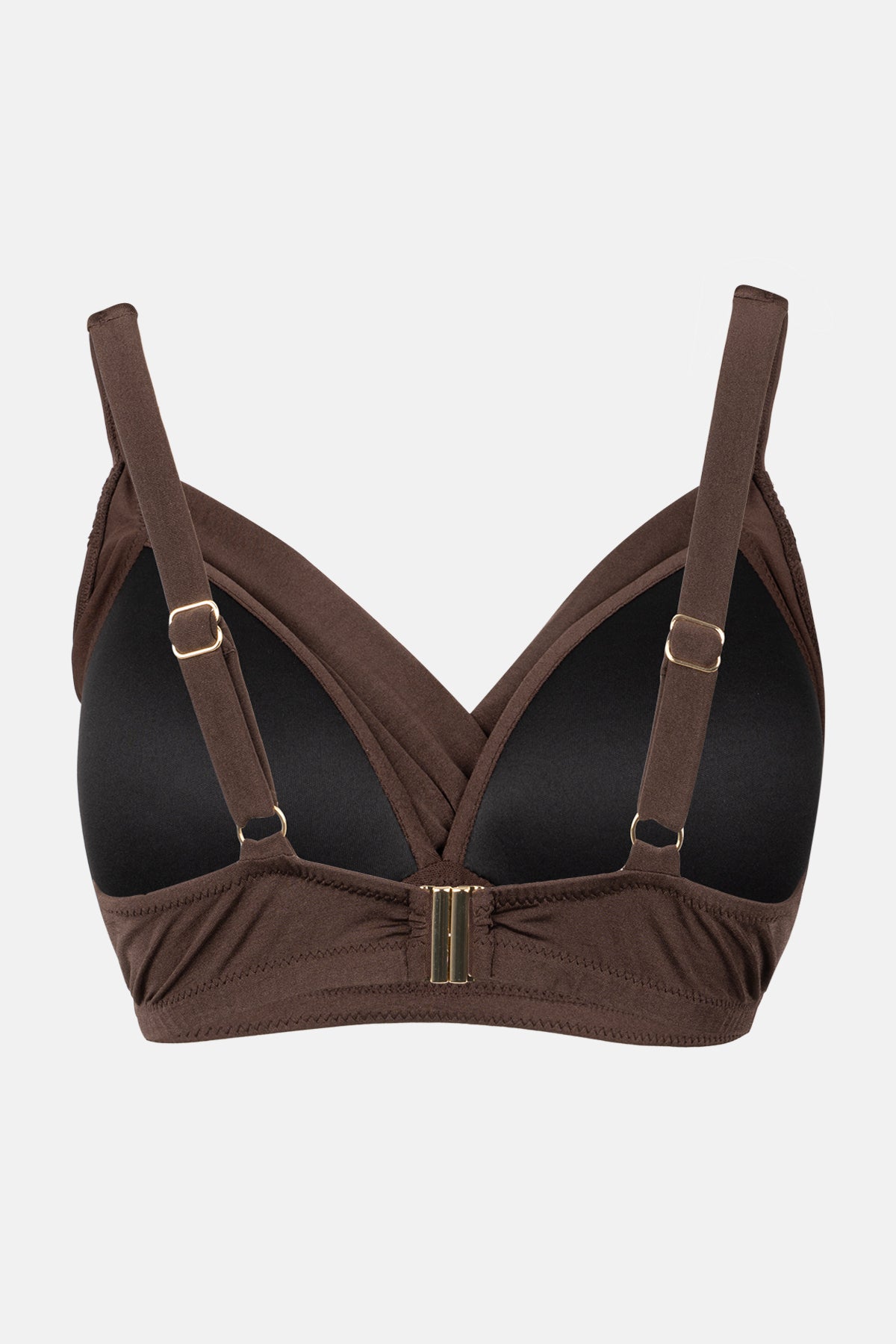 Kahverengi Korseli Toparlayıcı Bikini Üst