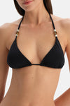 Siyah Üçgen Küçük Bikini Üst