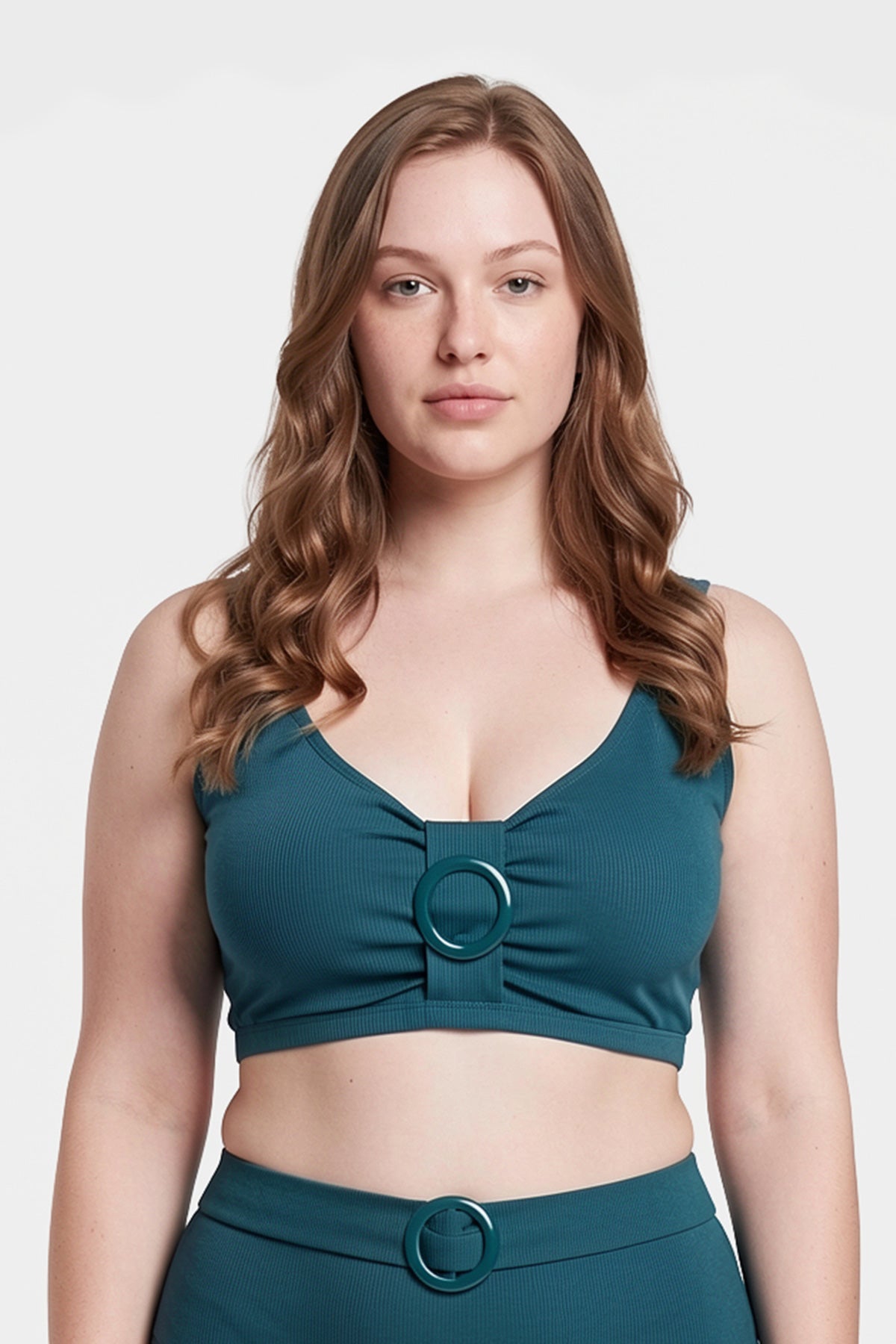 Yeşil Korseli Toparlayıcı Bikini Üst