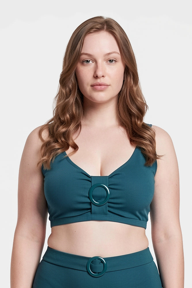 Yeşil Korseli Toparlayıcı Bikini Üst
