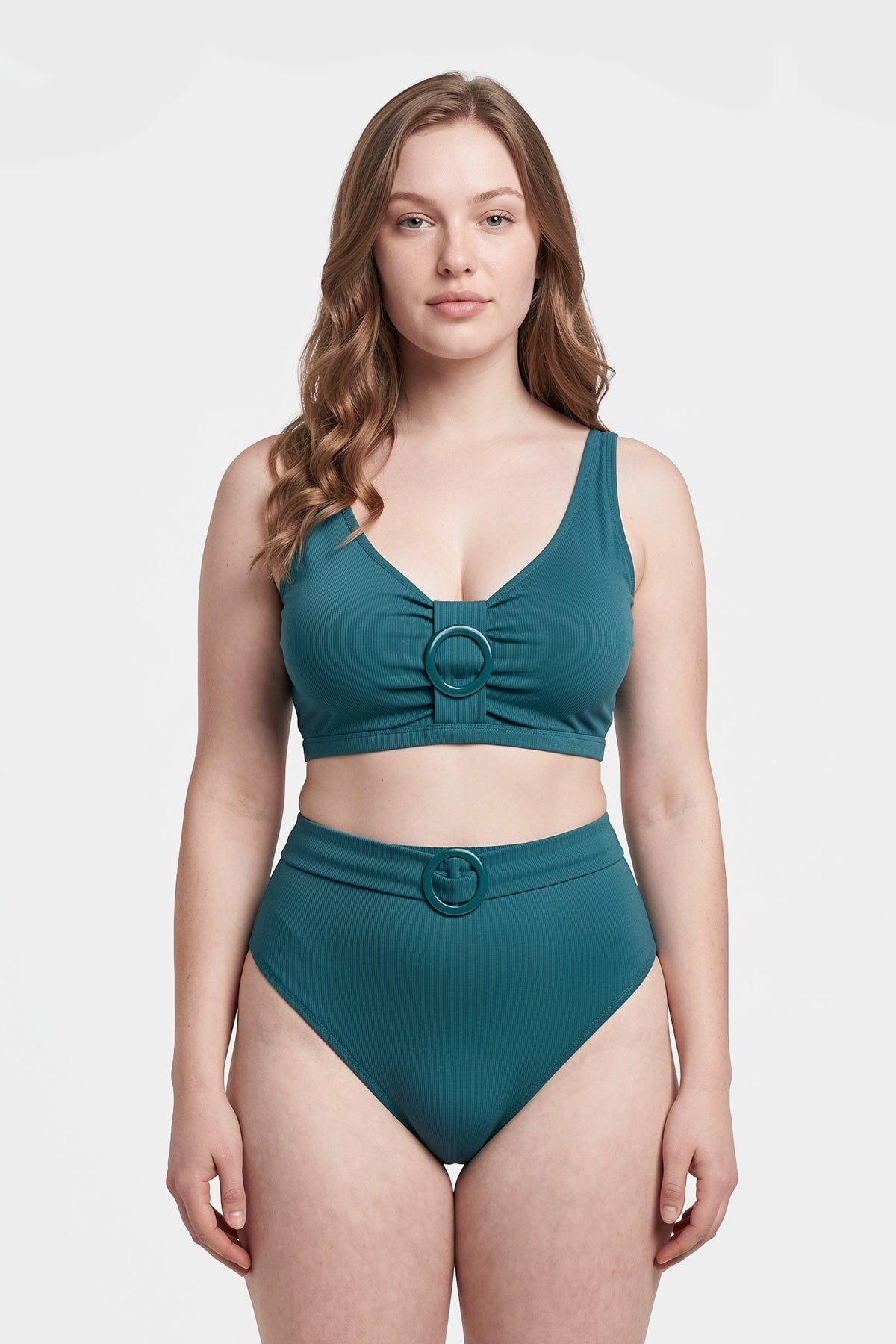 Yeşil Korseli Toparlayıcı Bikini Üst