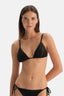 Siyah Üçgen Küçük Bikini Üst