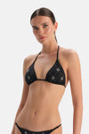 Siyah Üçgen Küçük Bikini Üst