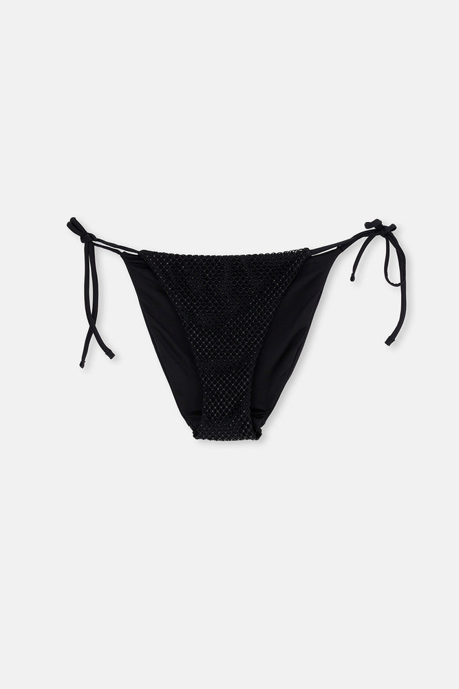 Siyah Düşük Bel Bikini Alt