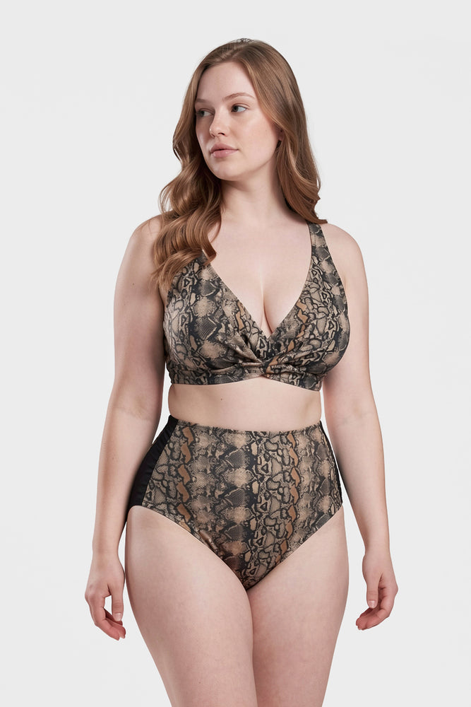 Multicolor Yüksek Bel Bikini Alt