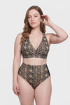 Multicolor Yüksek Bel Bikini Alt
