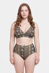 Multicolor Yüksek Bel Bikini Alt