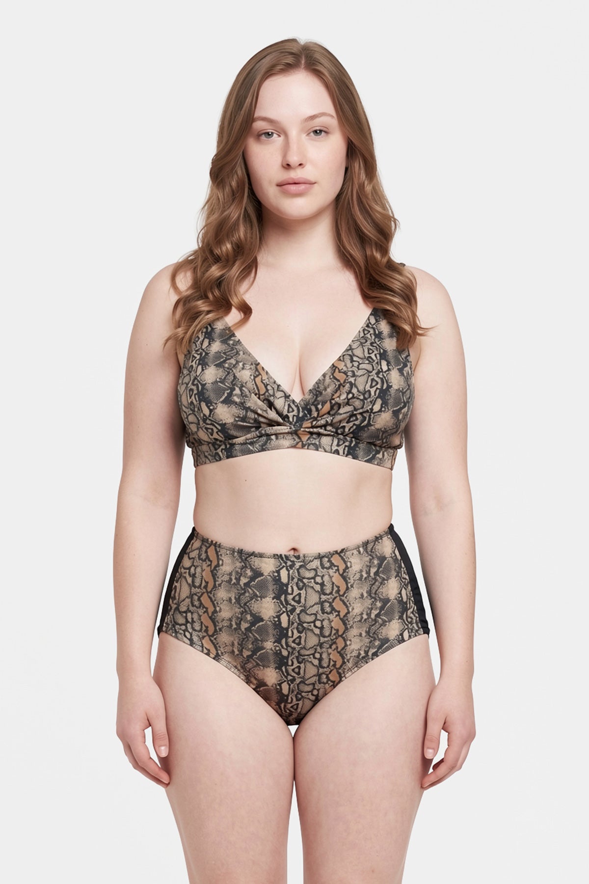 Multicolor Yüksek Bel Bikini Alt